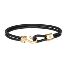 Load image into Gallery viewer, Promise Bracelet - Yellow Gold Plated Sterling Silver Set With 0.1ct. Polished Diamond