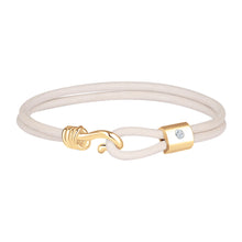 Load image into Gallery viewer, Promise Bracelet - Yellow Gold Plated Sterling Silver Set With 0.1ct. Polished Diamond