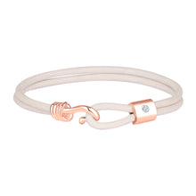 Load image into Gallery viewer, Promise Bracelet - Rose Gold Plated Sterling Silver Set With 0.1ct. Polished Diamond