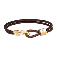 Load image into Gallery viewer, Promise Bracelet - Yellow Gold Plated Sterling Silver Set With 0.1ct. Polished Diamond