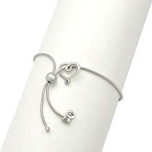 Load image into Gallery viewer, Infinity Heart Snake Bracelet - Sterling Silver 925
