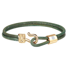 Load image into Gallery viewer, Promise Bracelet - Yellow Gold Plated Sterling Silver Set With 0.1ct. Polished Diamond