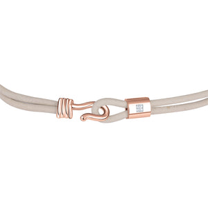 Promise Bracelet - Rose Gold Plated Sterling Silver Set With 0.1ct. Polished Diamond