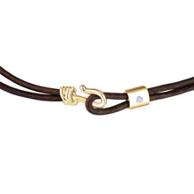 Load image into Gallery viewer, Promise Bracelet - Yellow Gold Plated Sterling Silver Set With 0.1ct. Polished Diamond