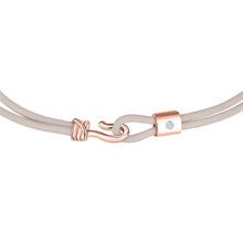Load image into Gallery viewer, Promise Bracelet - Rose Gold Plated Sterling Silver Set With 0.1ct. Polished Diamond