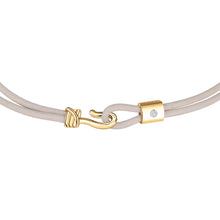 Load image into Gallery viewer, Promise Bracelet - Yellow Gold Plated Sterling Silver Set With 0.1ct. Polished Diamond
