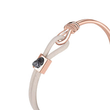 Load image into Gallery viewer, Two are One Bracelet - Sterling Silver Set With 1ct. Uncut Diamond