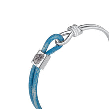 Load image into Gallery viewer, Two are One Bracelet - Sterling Silver Set With 1ct. Uncut Diamond