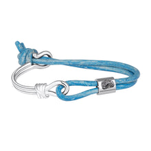 Load image into Gallery viewer, Two are One Bracelet - Sterling Silver Set With 1ct. Uncut Diamond