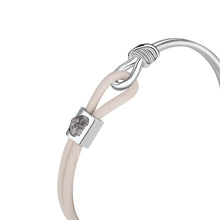 Load image into Gallery viewer, Two are One Bracelet - Sterling Silver Set With 1ct. Uncut Diamond