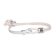 Load image into Gallery viewer, Two are One Bracelet - Sterling Silver Set With 1ct. Uncut Diamond