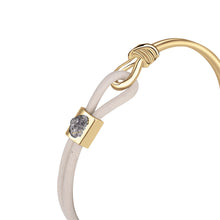 Load image into Gallery viewer, Two are One Bracelet - Sterling Silver Set With 1ct. Uncut Diamond