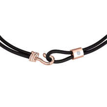 Load image into Gallery viewer, Promise Bracelet - Rose Gold Plated Sterling Silver Set With 0.1ct. Polished Diamond