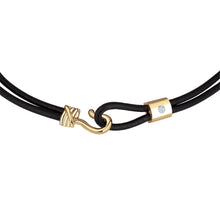 Load image into Gallery viewer, Promise Bracelet - Yellow Gold Plated Sterling Silver Set With 0.1ct. Polished Diamond