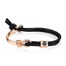 Load image into Gallery viewer, Two are One Bracelet - Sterling Silver Set With 1ct. Uncut Diamond