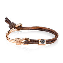 Load image into Gallery viewer, Two are One Bracelet - Sterling Silver Set With 1ct. Uncut Diamond