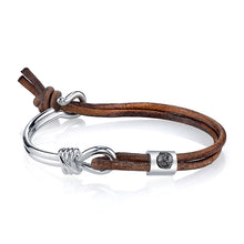 Load image into Gallery viewer, Two are One Bracelet (With 1 Carat Uncut Diamond)