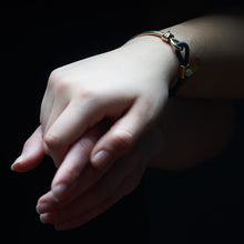 Load image into Gallery viewer, Two are One Bracelet - Sterling Silver Set With 1ct. Uncut Diamond