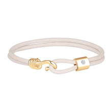 Load image into Gallery viewer, Promise Bracelet - Yellow Gold Plated Sterling Silver Set With 0.1ct. Polished Diamond
