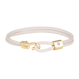 Promise Bracelet - Yellow Gold Plated Sterling Silver Set With 0.1ct. Polished Diamond
