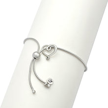 Load image into Gallery viewer, Infinity Heart Snake Bracelet - Sterling Silver 925

