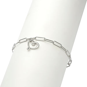 Infinity Heart Paperclip Bracelet - Sterling Silver 925